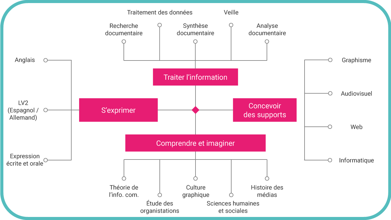 Compétences visées - BUT Information et commuication à La Roche-sur-Yon