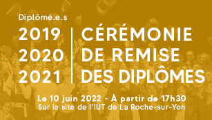 Cérémonie de remise des diplômes de l'IUT